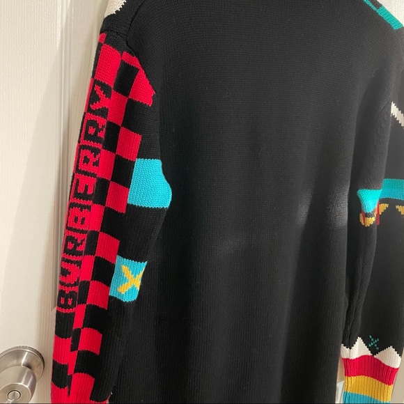 BURBERRY Intarsia-knit merino wool-blend - Picture 3 of 13